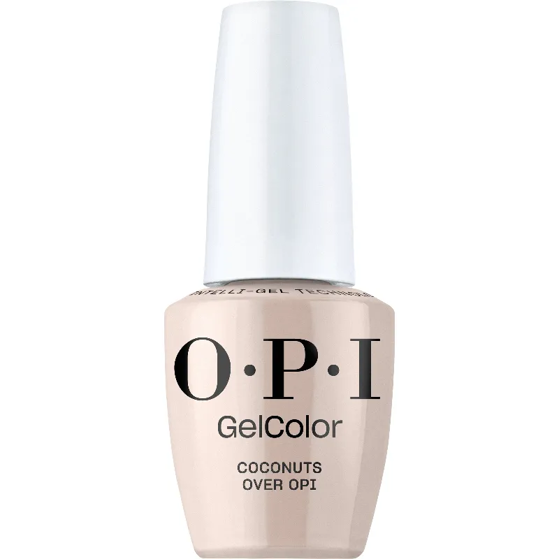 Coconuts Over OPI GelColor fles met zachte mauve-taupe crème gellak