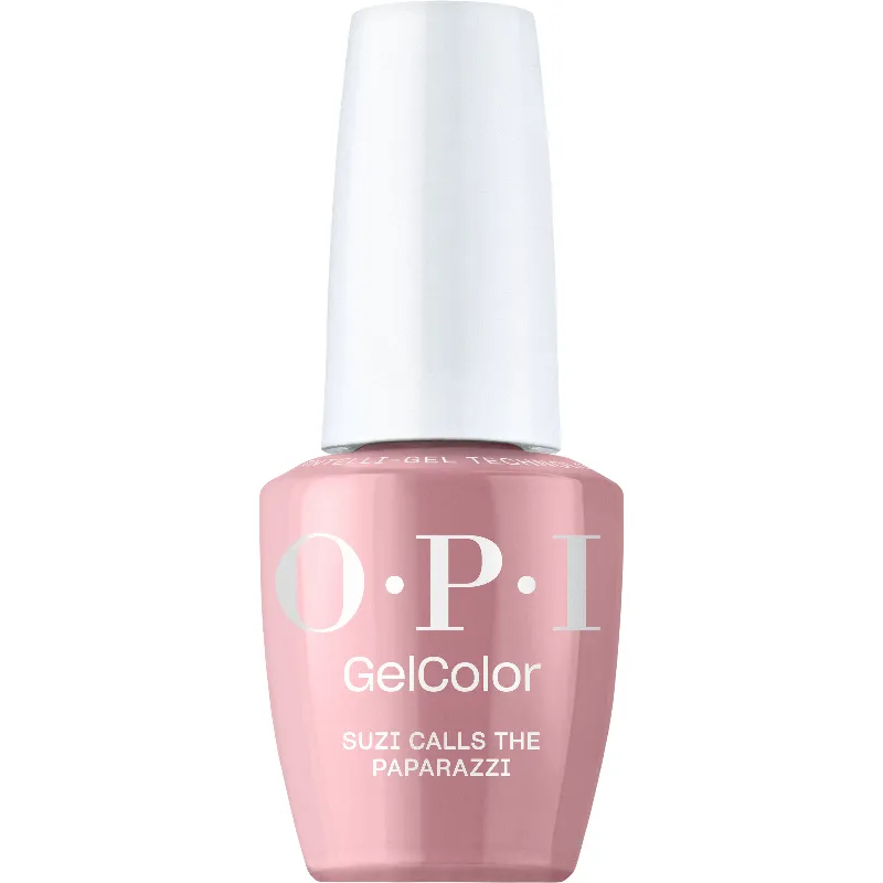 Suzi Calls the Paparazzi OPI GelColor fles met warme roze crème gellak