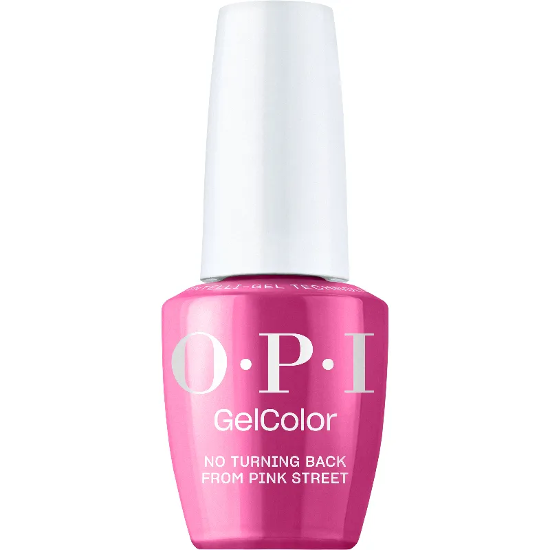 No Turning Back From Pink Street OPI GelColor fles met levendige magenta crème gellak