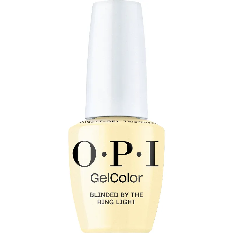 Blinded by the Ring Light OPI GelColor fles met pastelgele crème gellak