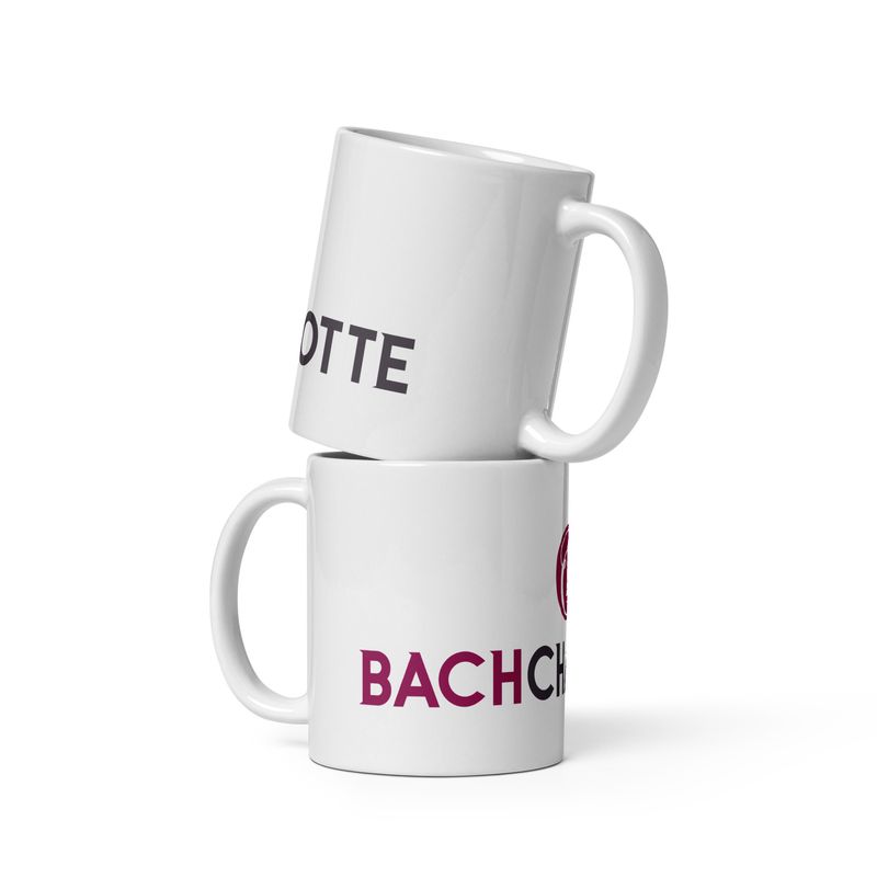 White “Big Logo”glossy mug
