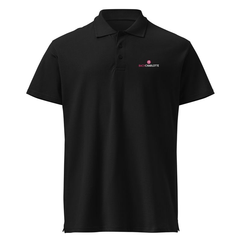 Premium Bach Charlotte Logo Pique Polo Shirt