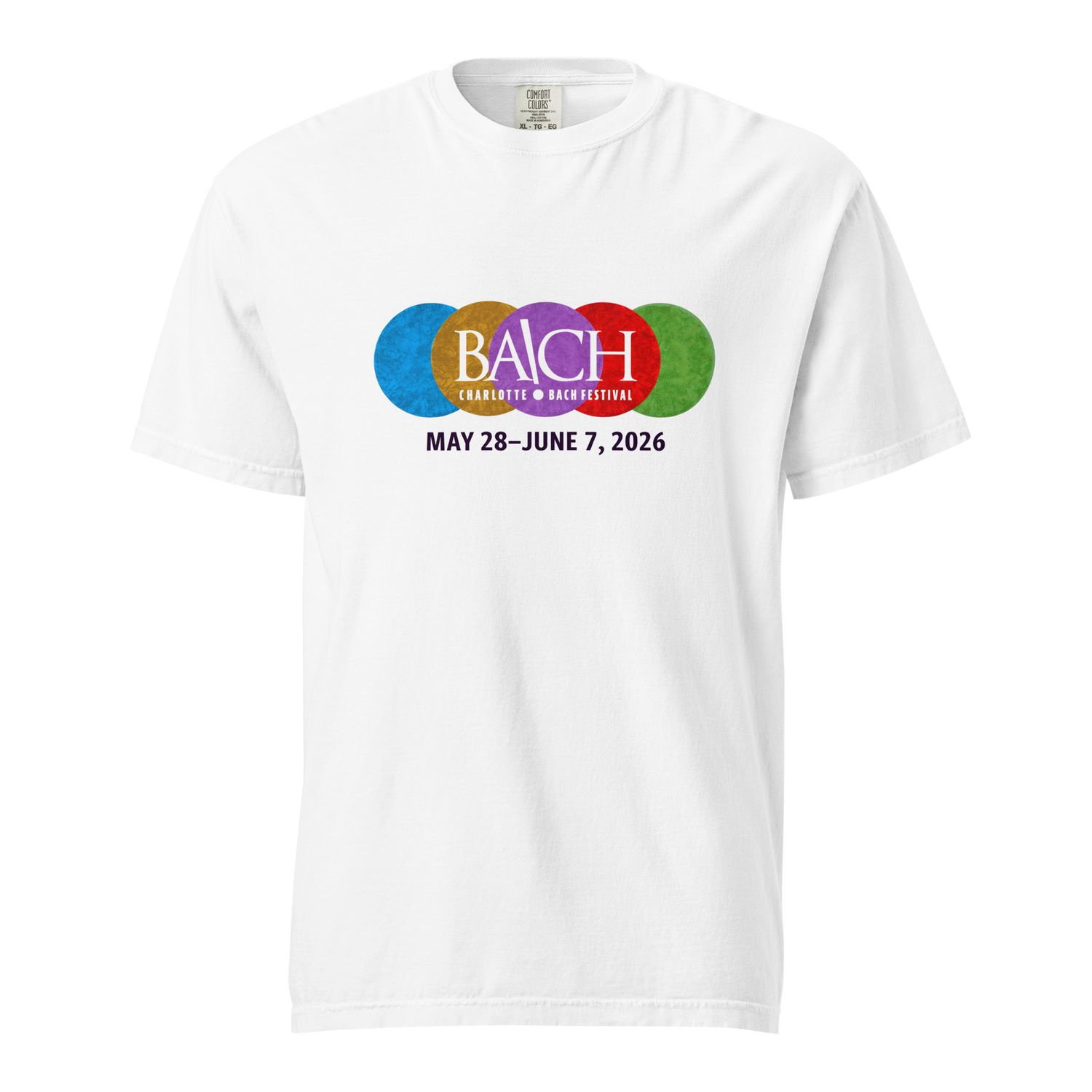 Unisex Garment-Dyed Heavyweight Charlotte Bach Festival ’26 T-shirt