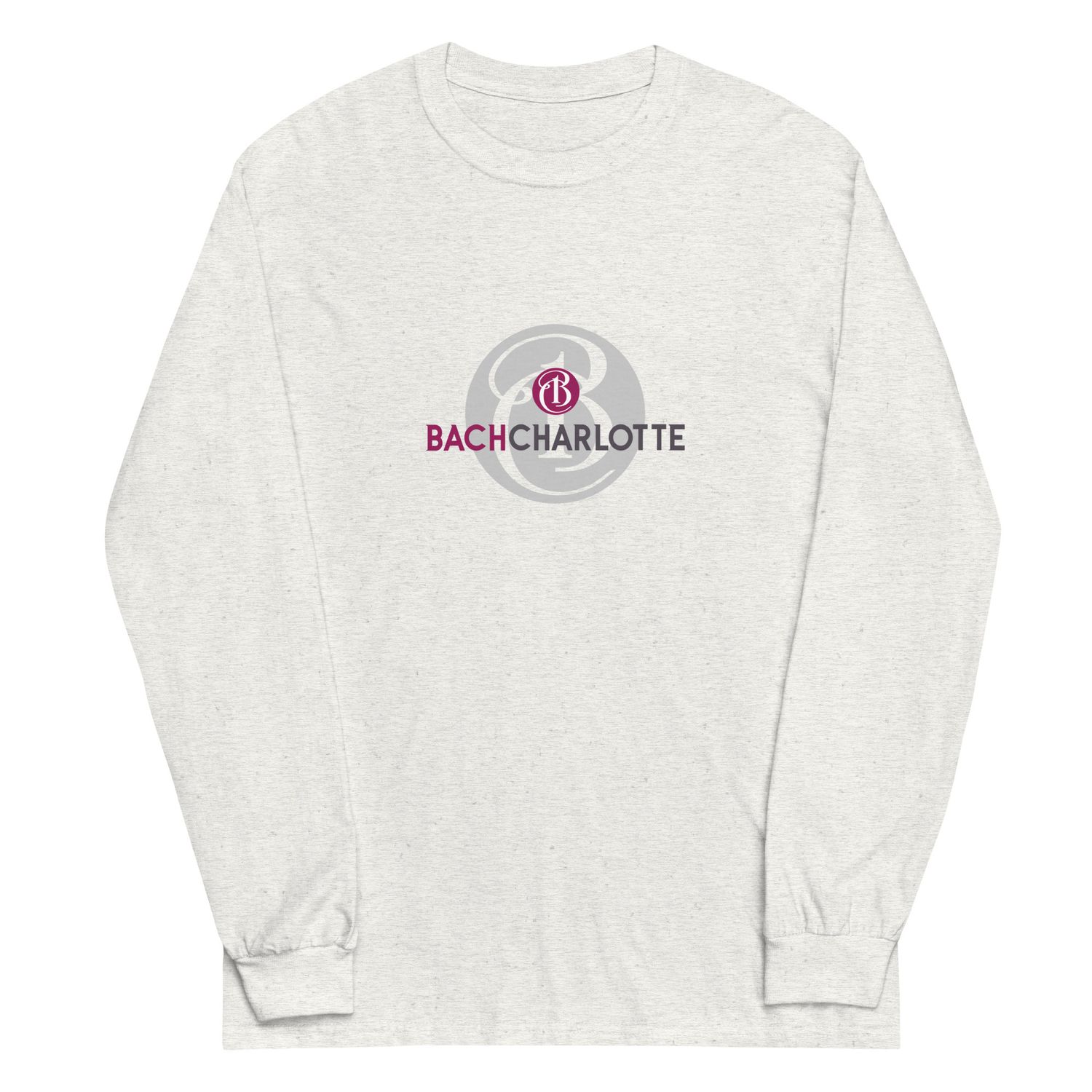Men’s Bach Charlotte Logo Long Sleeve Shirt - Ash