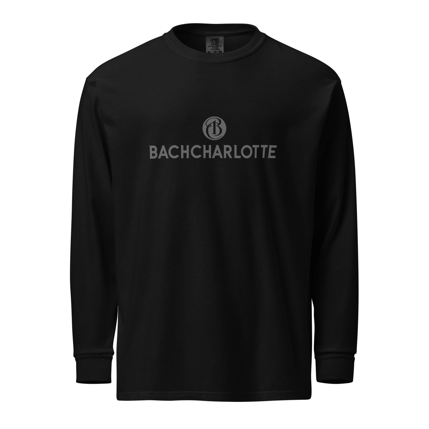 Garment-Dyed Heavyweight Long-Sleeve 1-Color Logo Shirt
