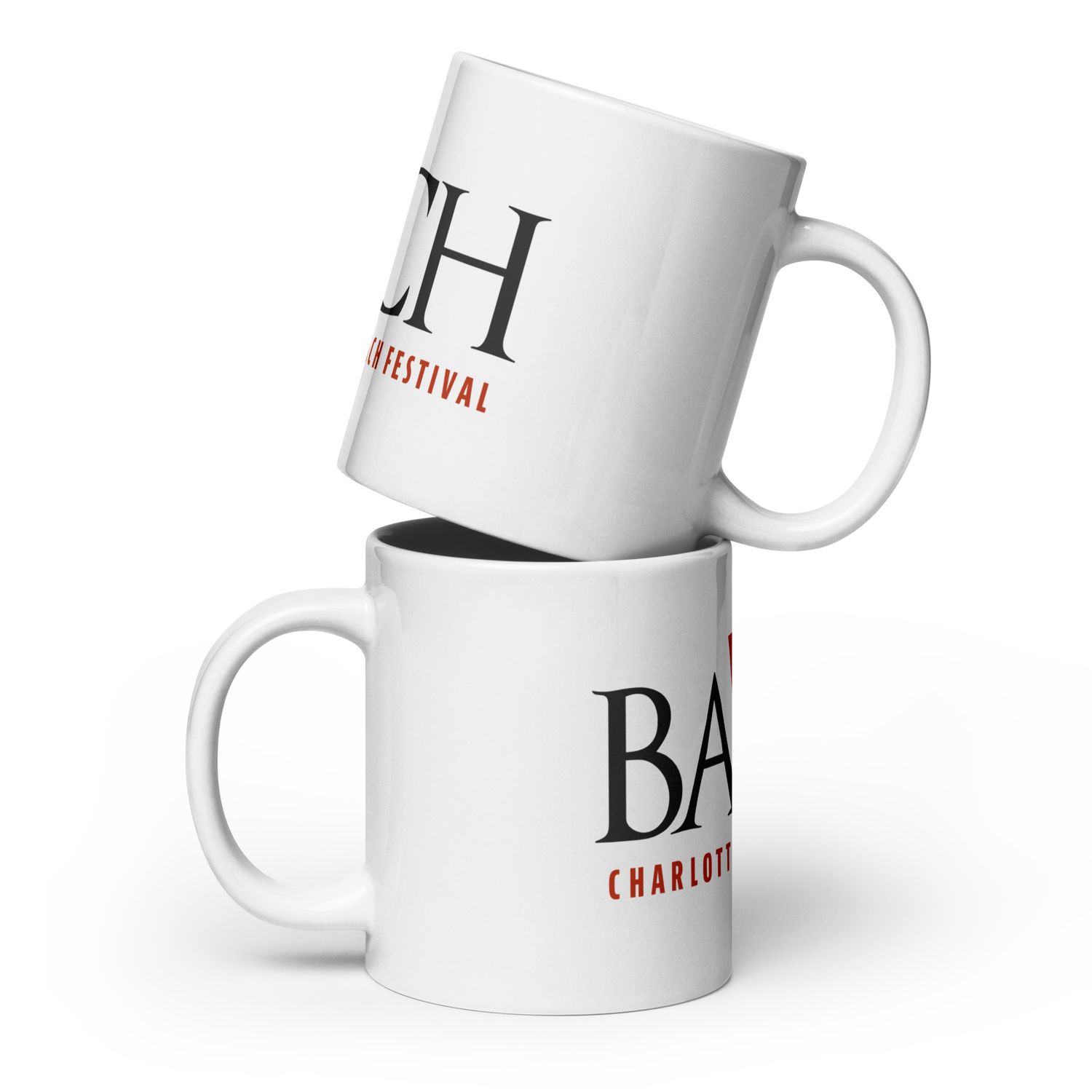 Charlotte Bach Festival White Glossy Mug