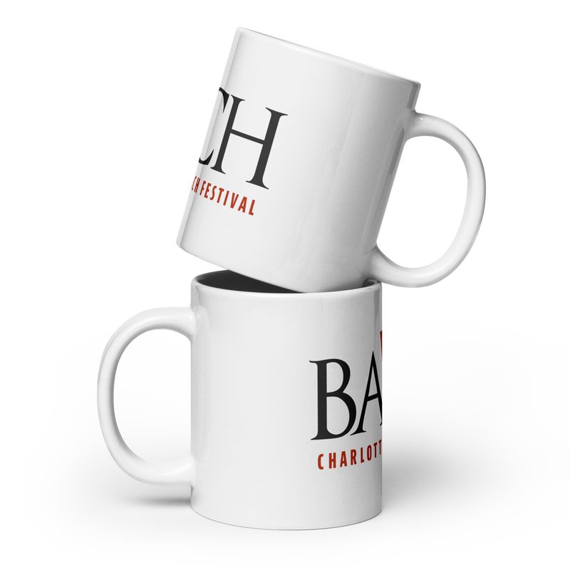 Charlotte Bach Festival White Glossy Mug