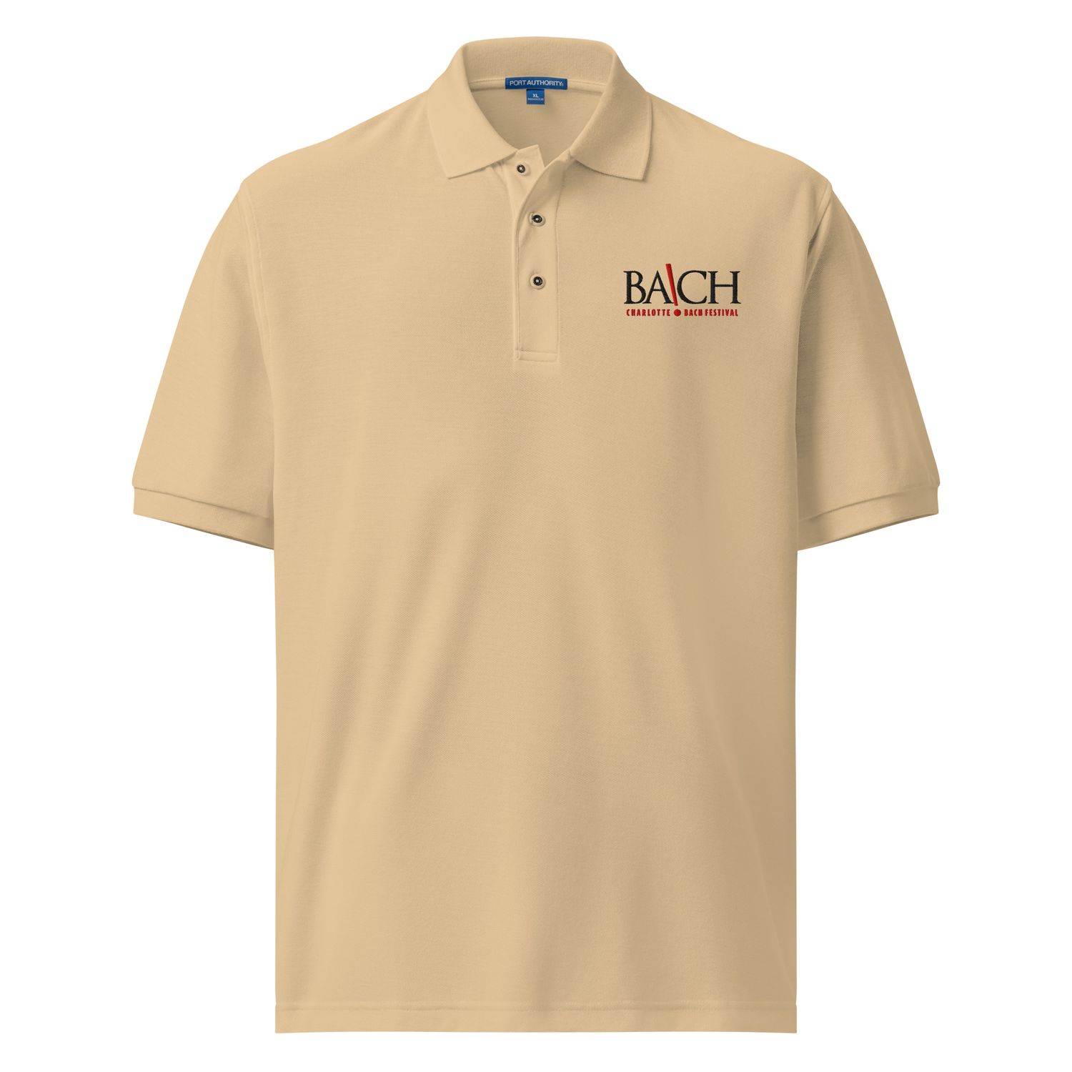 Men's Premium Polo - With Embroidered Charlotte Bach Festival Logo