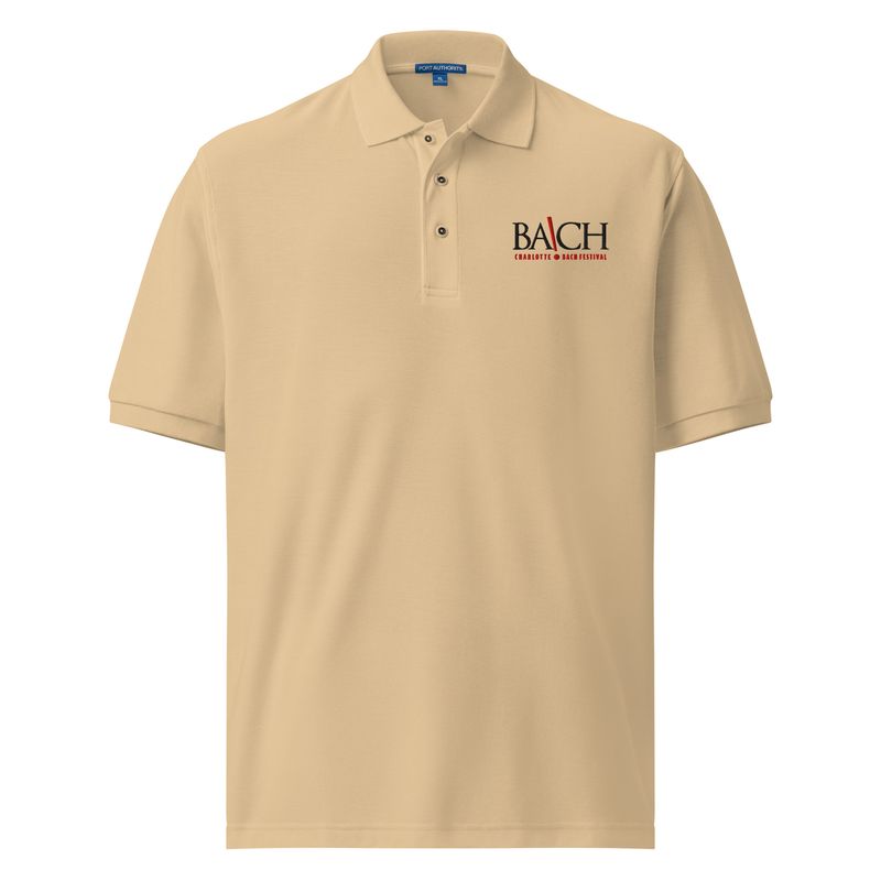 Men's Premium Polo - With Embroidered Charlotte Bach Festival Logo