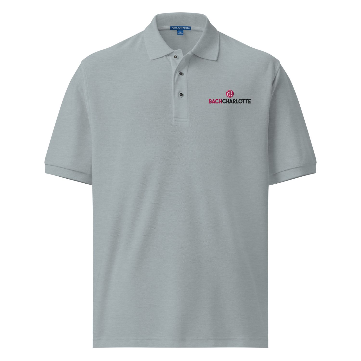 Men's Premium Polo with Embroidered Bach Charlotte logo