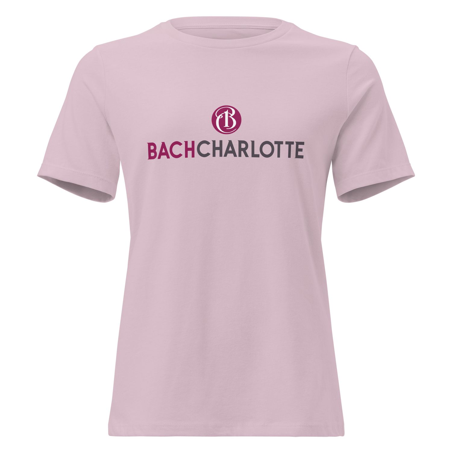 Women's Relaxed T-shirt - Light Violet with Bach Charlotte logo