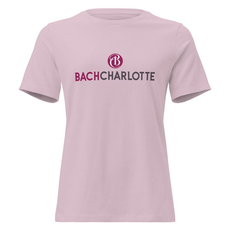 Women's Relaxed T-shirt - Light Violet with Bach Charlotte logo