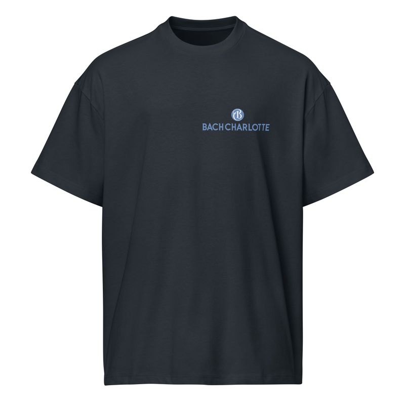 Men’s Box T-shirt - Navy Blazer with blue logos