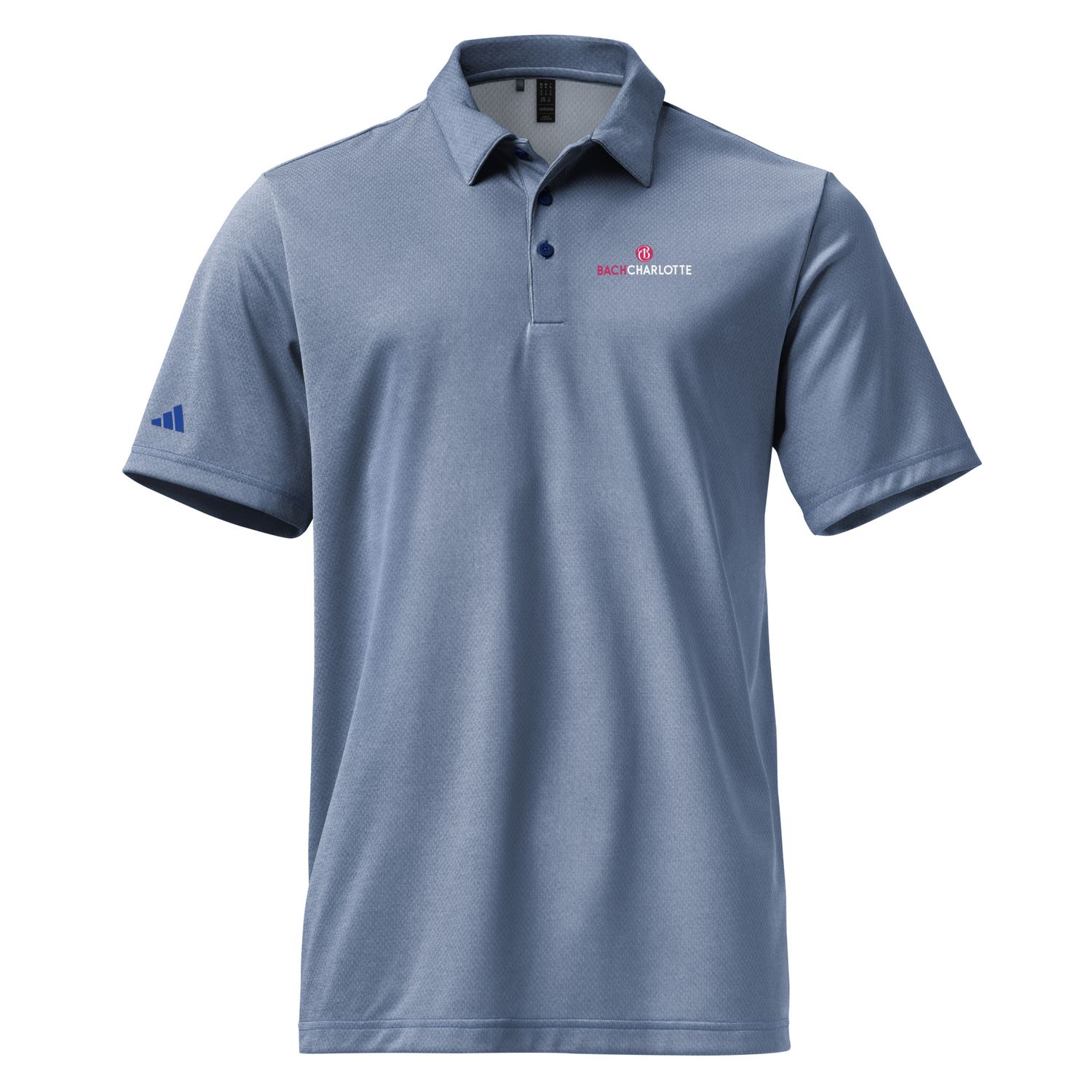 Adidas Space-dyed Polo - Bach Charlotte printed logo