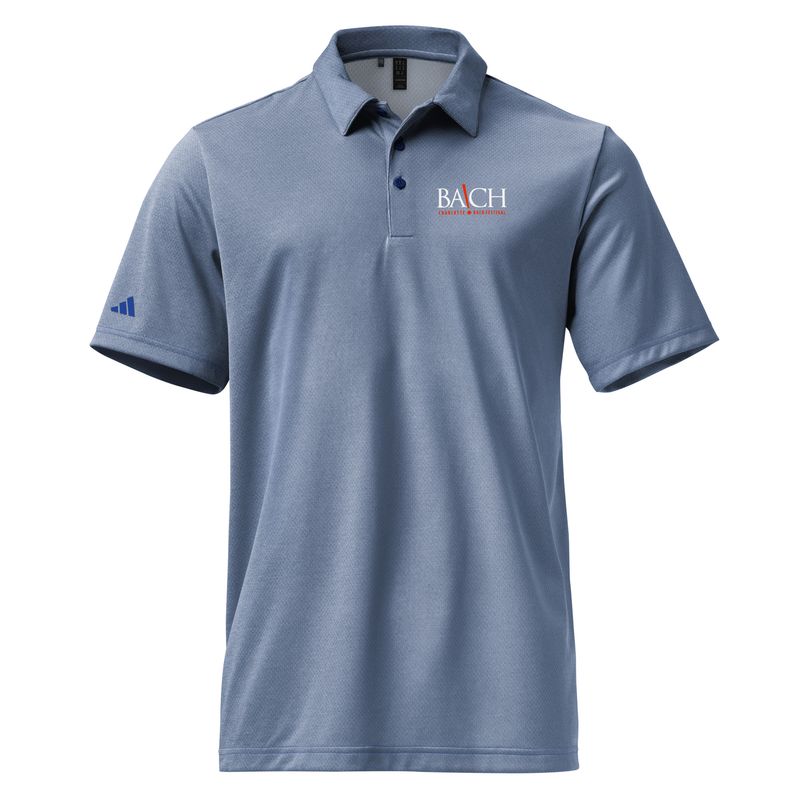 Adidas Space-dyed Polo - Printed Charlotte Bach Festival logo