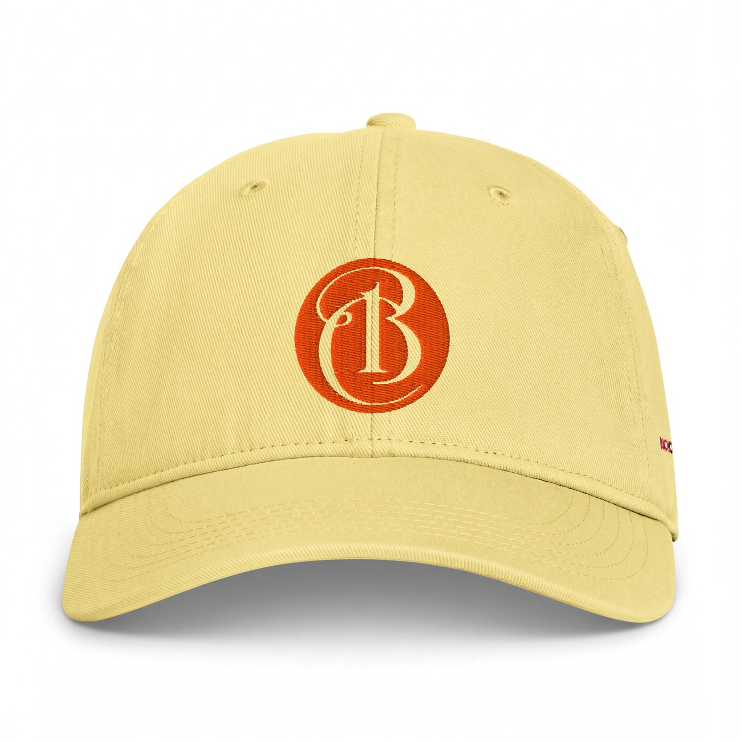 Coastal Washed Cap - Butter, with Bach Charlotte logos