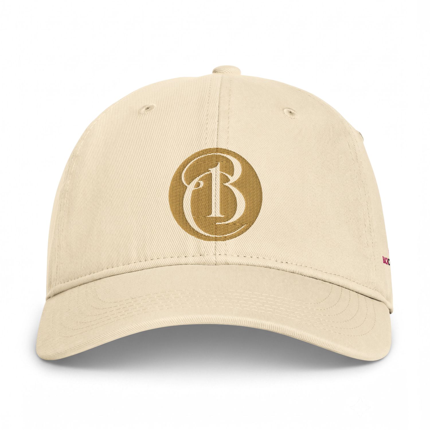 Coastal Washed Cap - Ivory, with Bach Charlotte logos