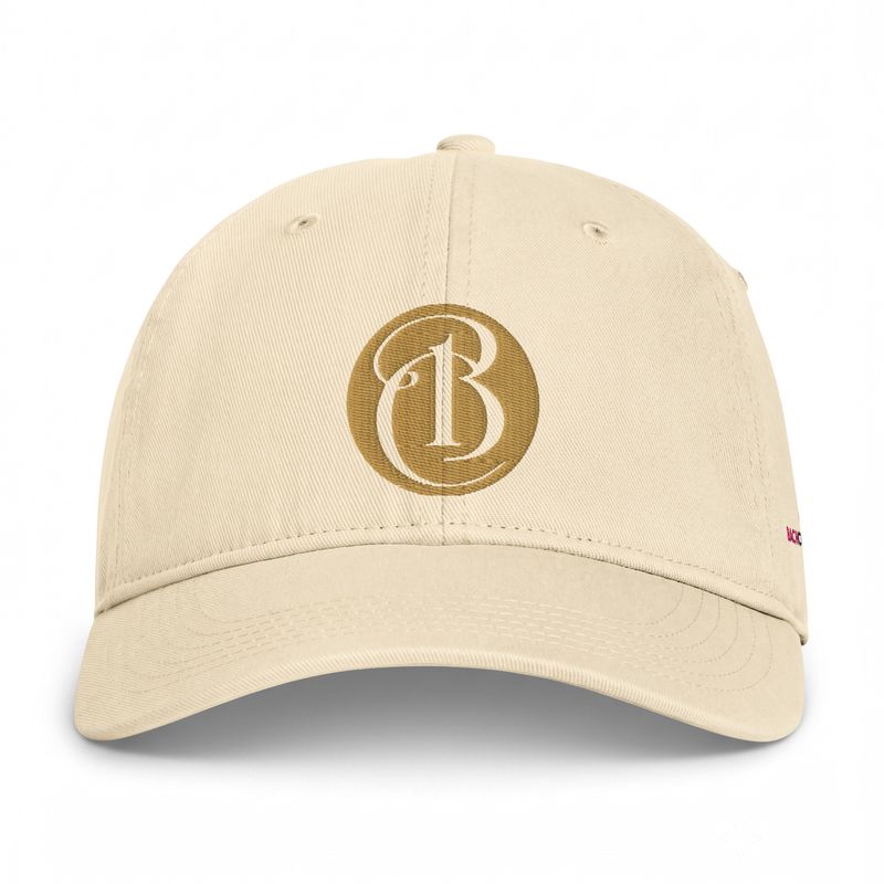 Coastal Washed Cap - Ivory, with Bach Charlotte logos