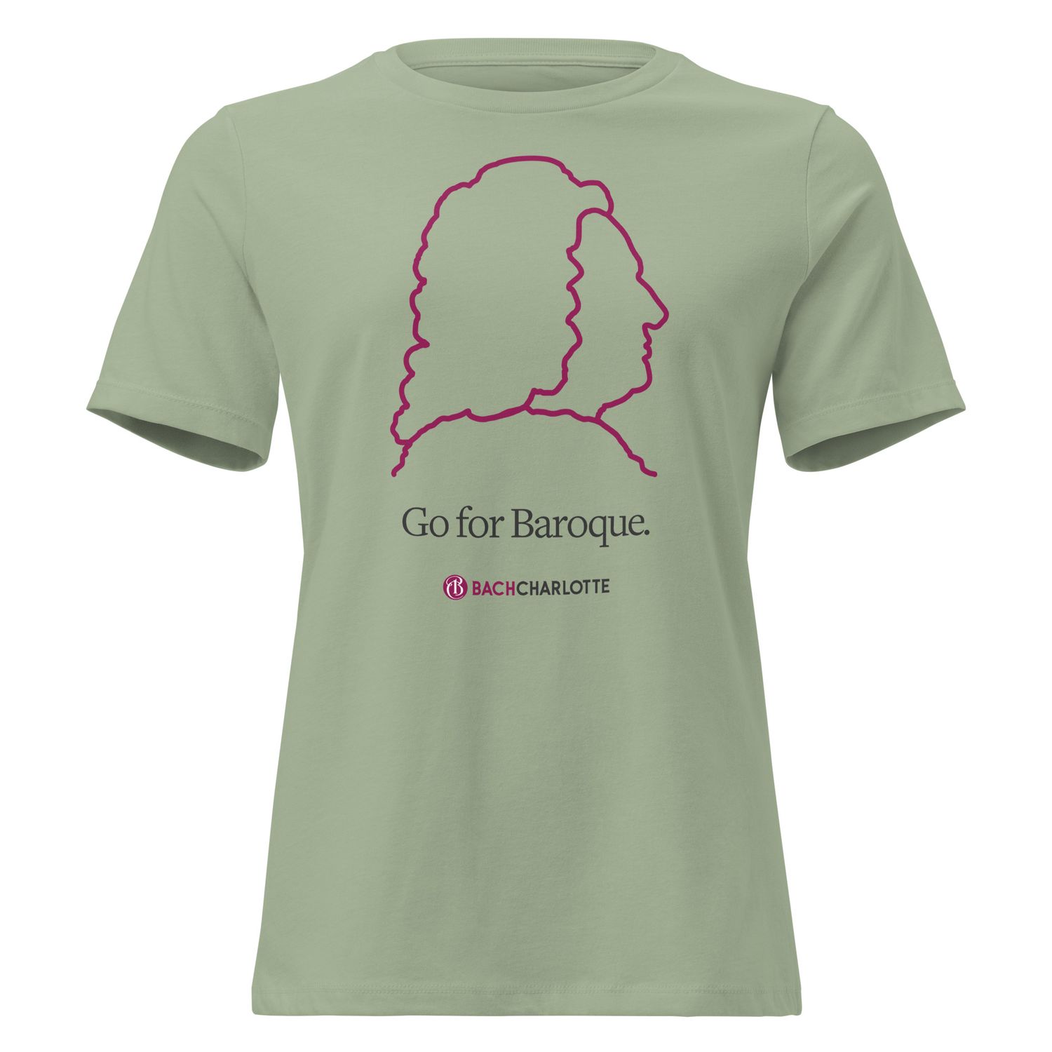“Go for Baroque” Women's Relaxed T-Shirt - Sage