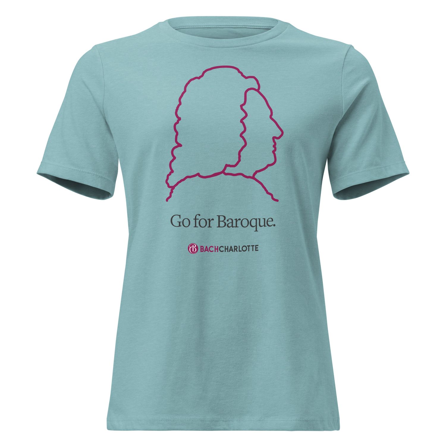 “Go for Baroque” Women's Relaxed T-Shirt - Blue Lagoon