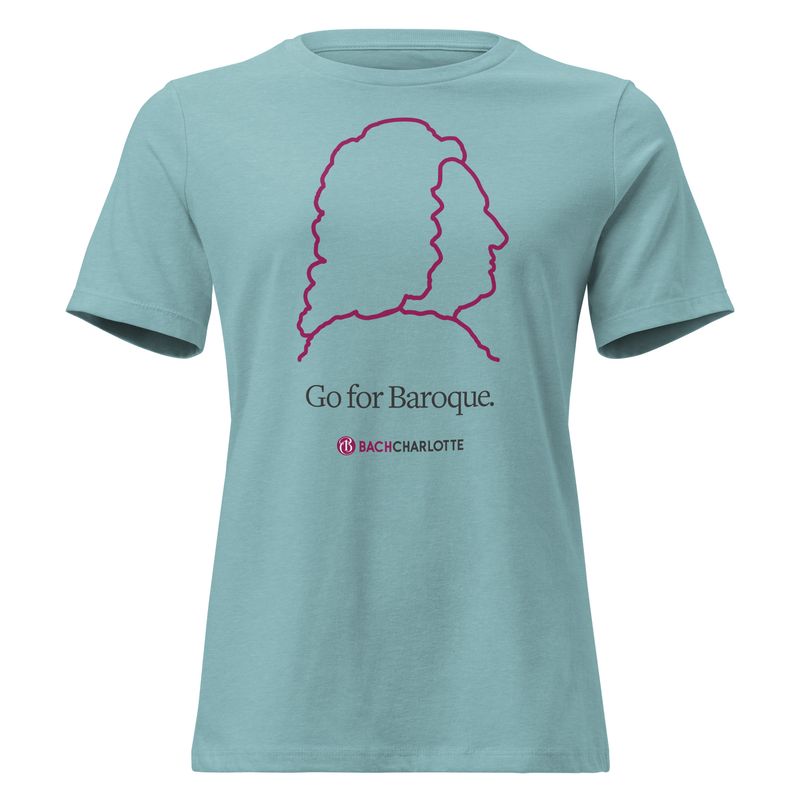 “Go for Baroque” Women's Relaxed T-Shirt - Blue Lagoon