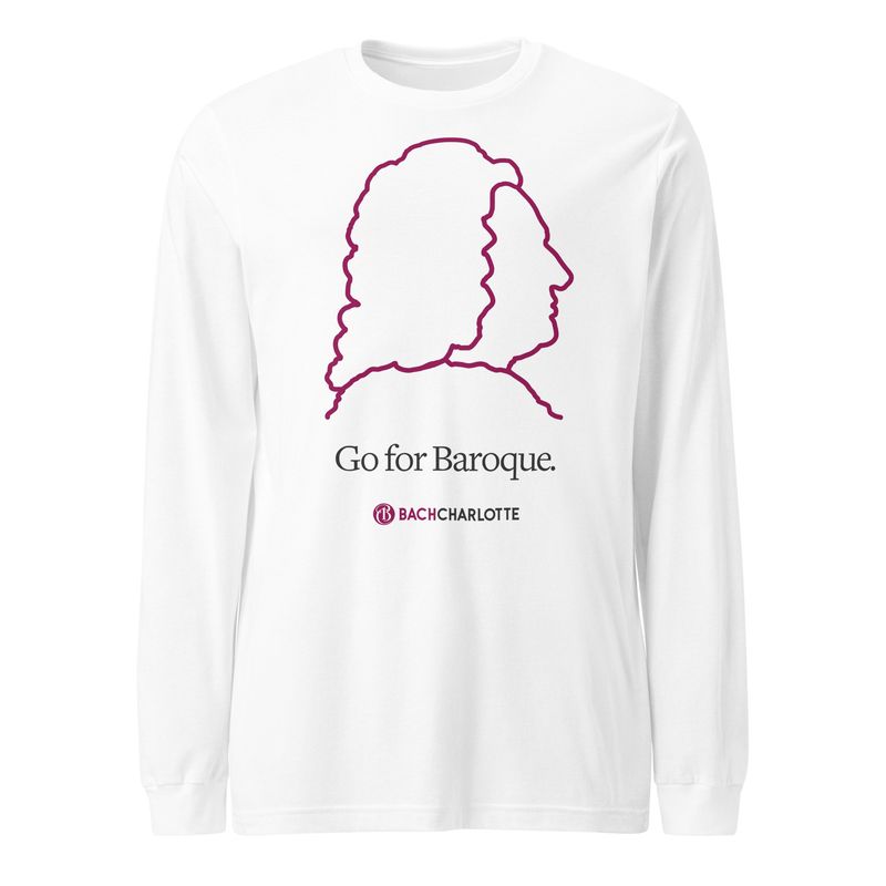 “Go for Baroque’ Unisex Long Sleeve Tee - White