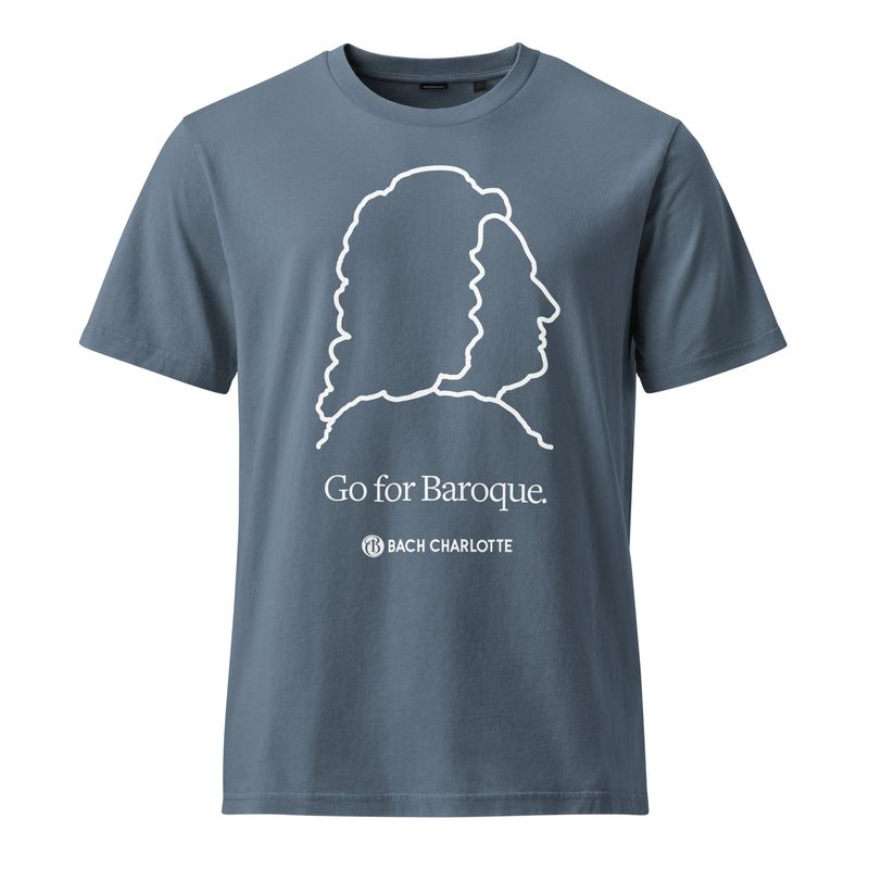 “Go for Baroque” Unisex Garment Dyed Creator 2.0 Vintage T-Shirt | Stanley/Stella - Dyed Dep Teal