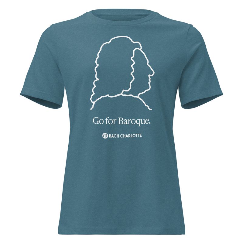 “Go for Baroque” Women's Relaxed T-Shirt - Dark Teal