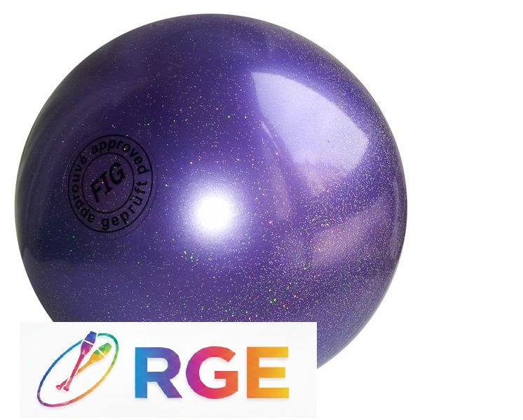 Piłka 16 cm GLITTER