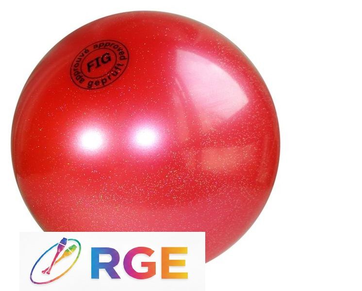 Piłka 18 cm GLITTER