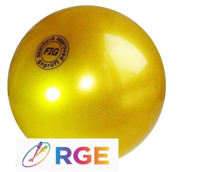 Piłka 18 cm GLITTER