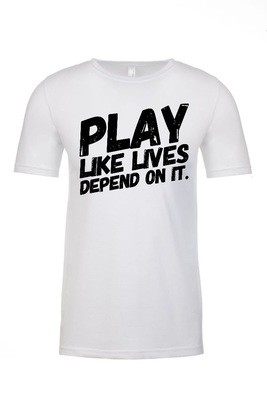 PLAY - Unisex Long Tee | White