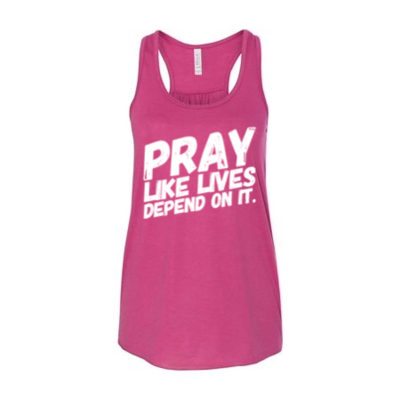 PRAY - Ladies Tank | Berry PRAY - Ladies Tank | Berry