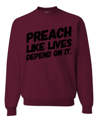 PREACH - Sweatshirt | Maroon