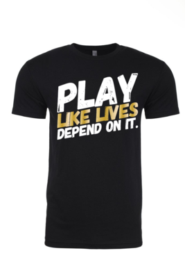 PLAY - Crew Neck Tee | with GOLD PLAY - Crew Neck Tee | with GOLD