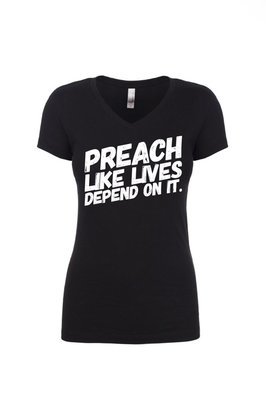 PREACH - Women&#39;s V Neck Tee