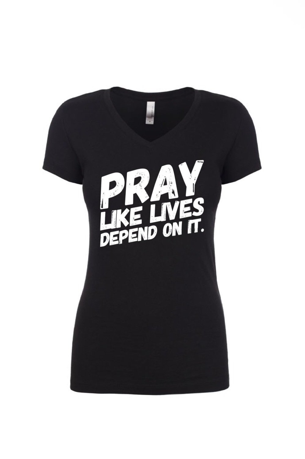 PRAY - Women's V Neck Tee