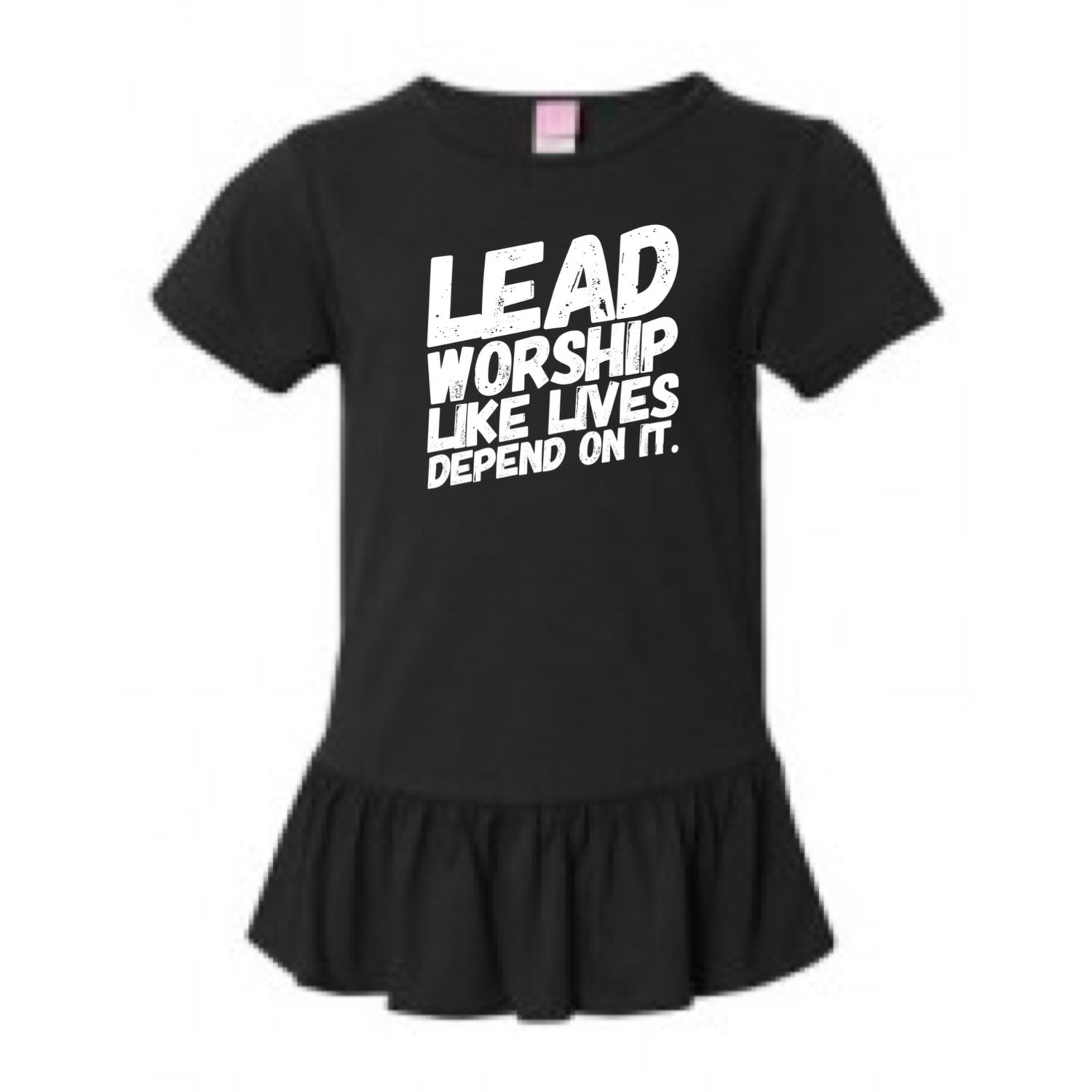 LEAD WORSHIP - Girls Ruffle T-Shirt LEAD WORSHIP - Girls Ruffle T-Shirt