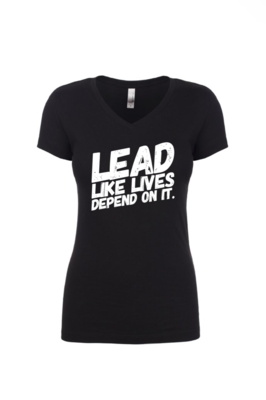 LEAD - Women&#39;s V Neck Tee