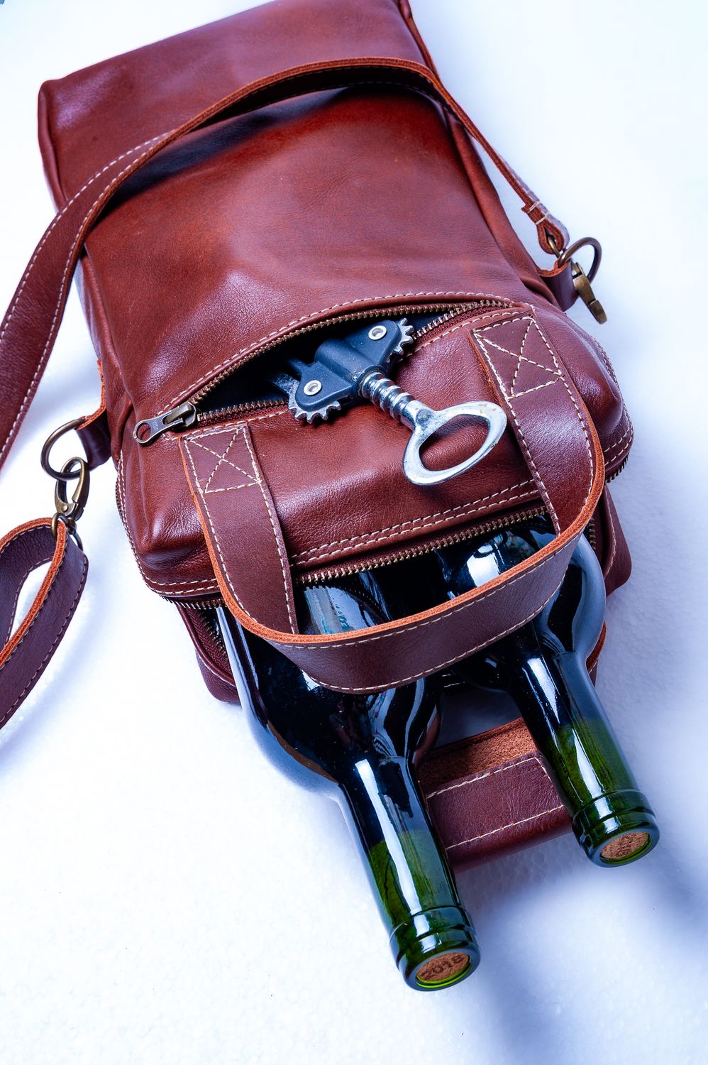 Luuks Leather Wine Carrier