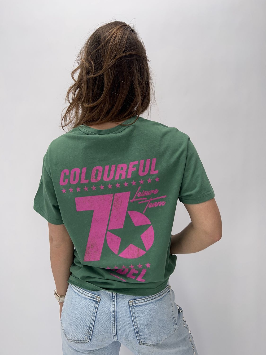 FS Acid wash loosefit tee - green