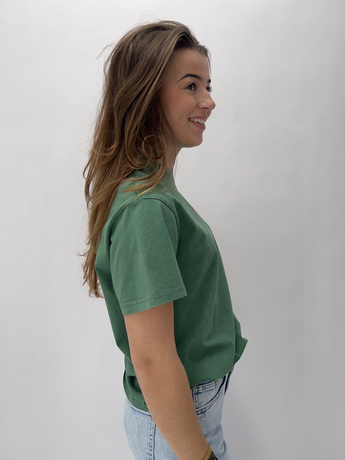 FS Acid wash loosefit tee - green