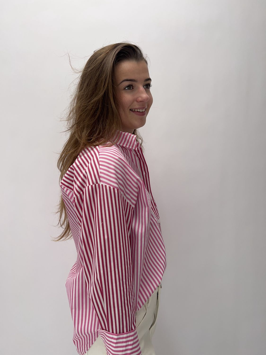 FS Talia stripe blouse - pink