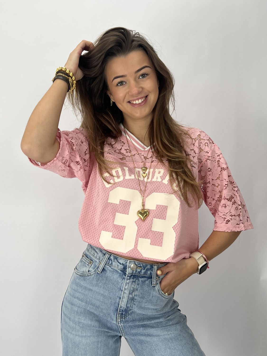 FS Tayla 33 mesh football tee