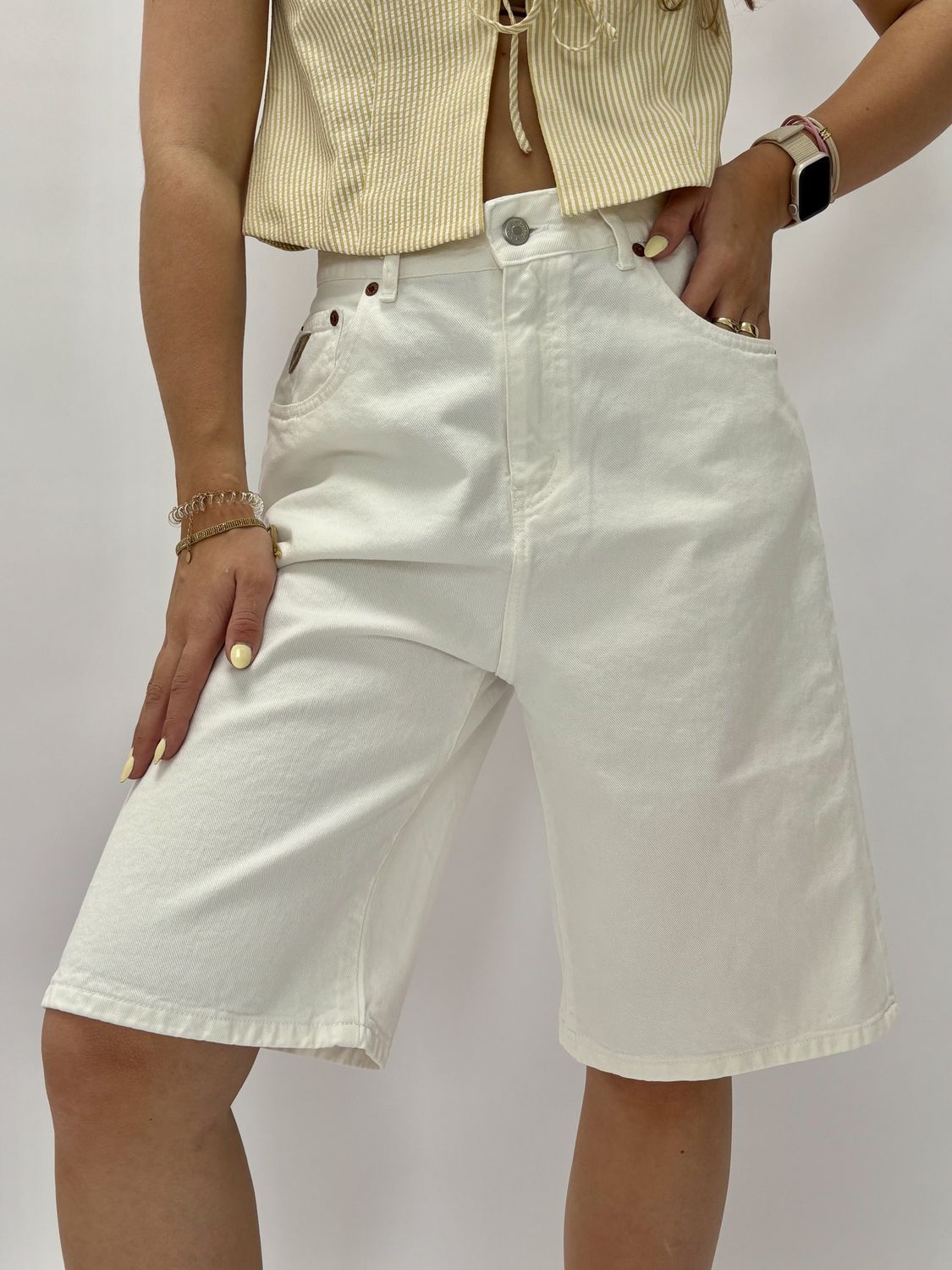 FS Jort - jeans white