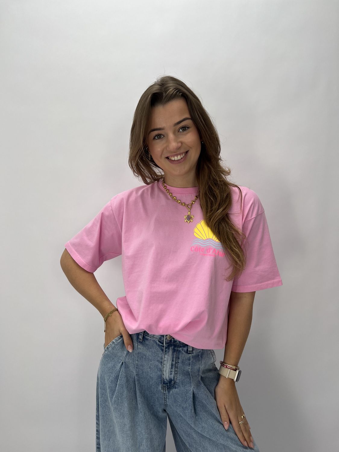 FS Cote d'azur tee - pink
