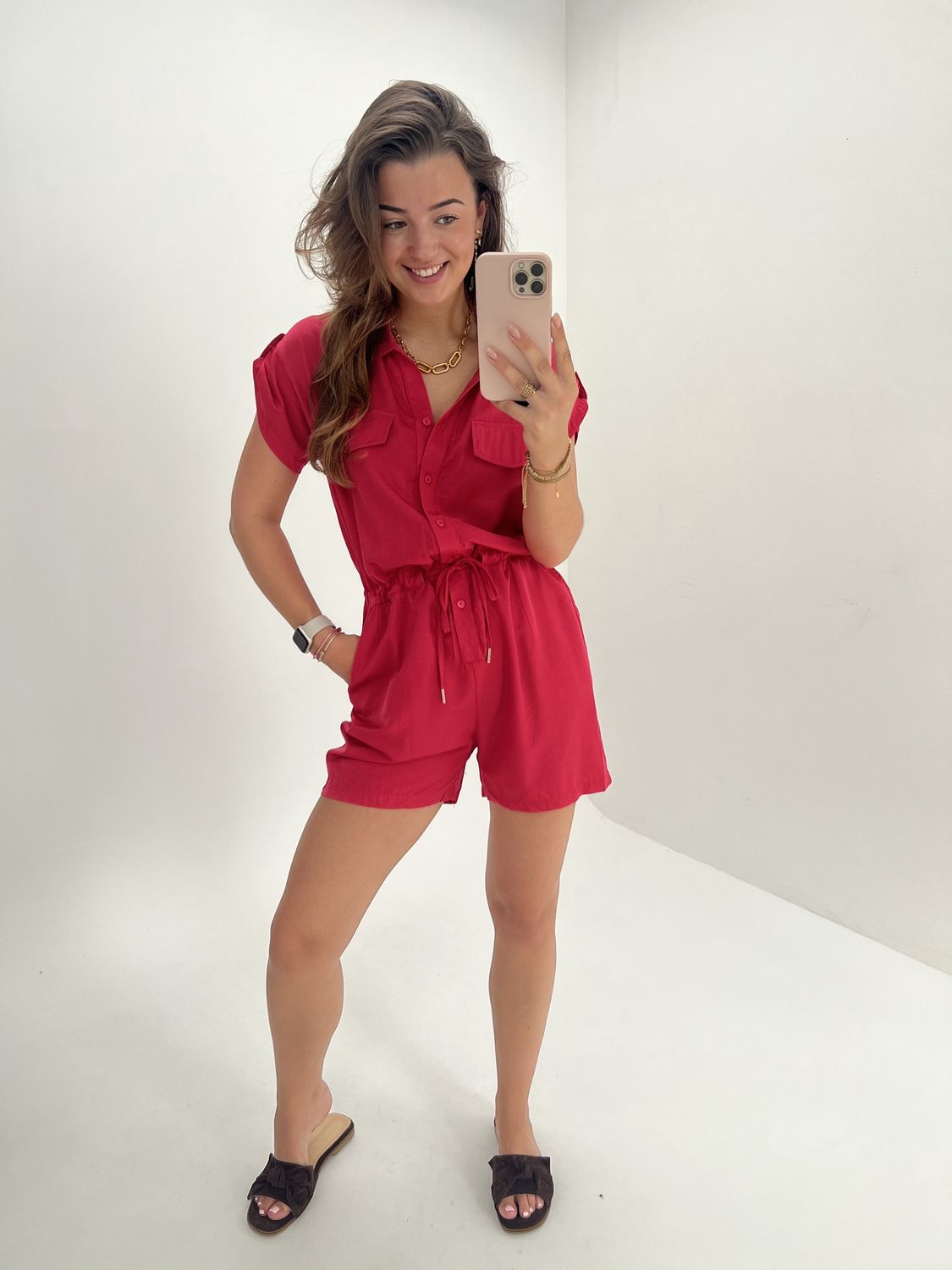 FS Charlie playsuit - pink