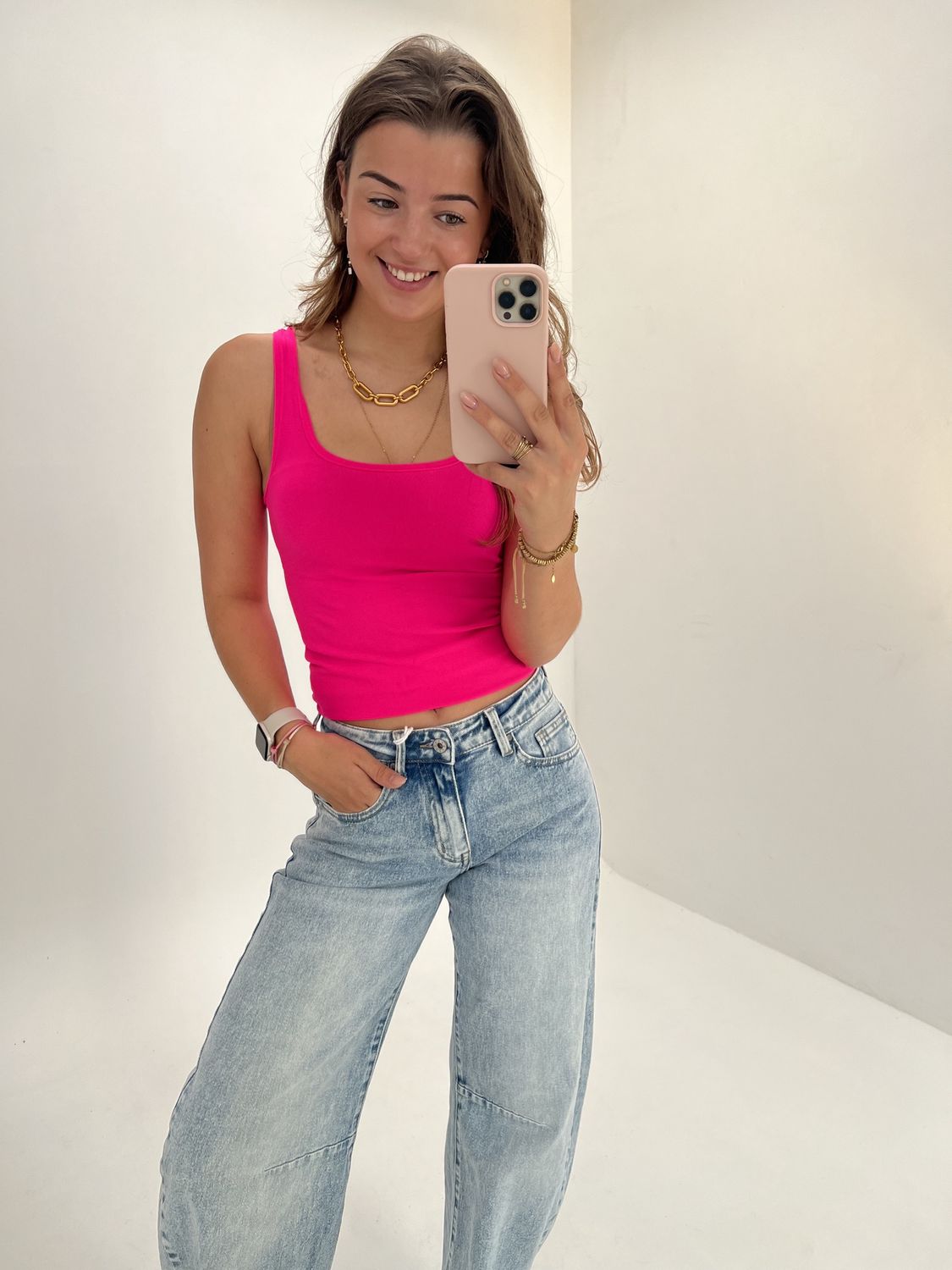 FS Lauren top - neon pink