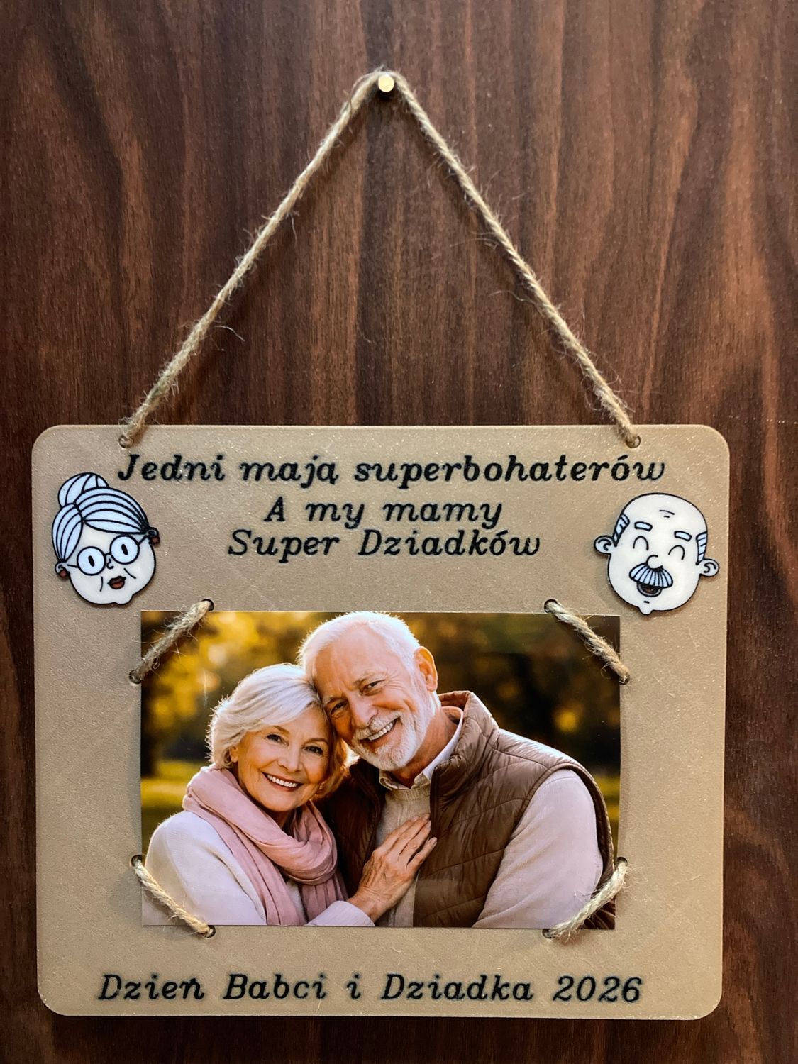 Personalizowana ramka na zdjęcie - Dzień Babci i Dziadka
