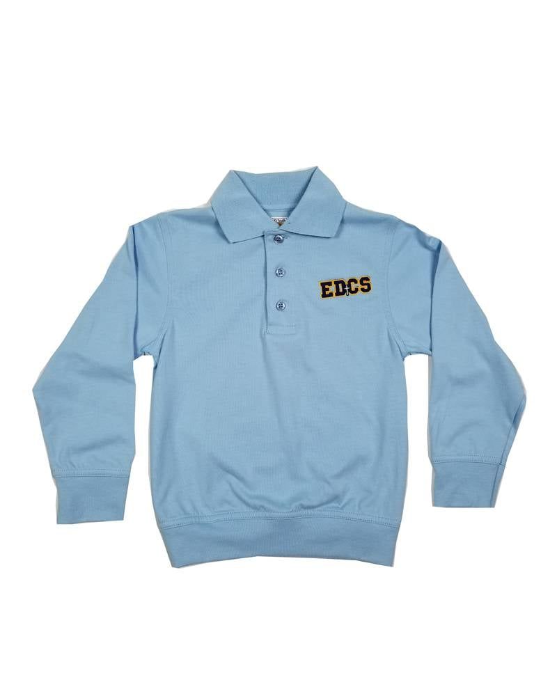 EAST DAYTON CHRISTIAN LS BANDED BOTTOM , Color: LT. BLUE, Size: Youth XS